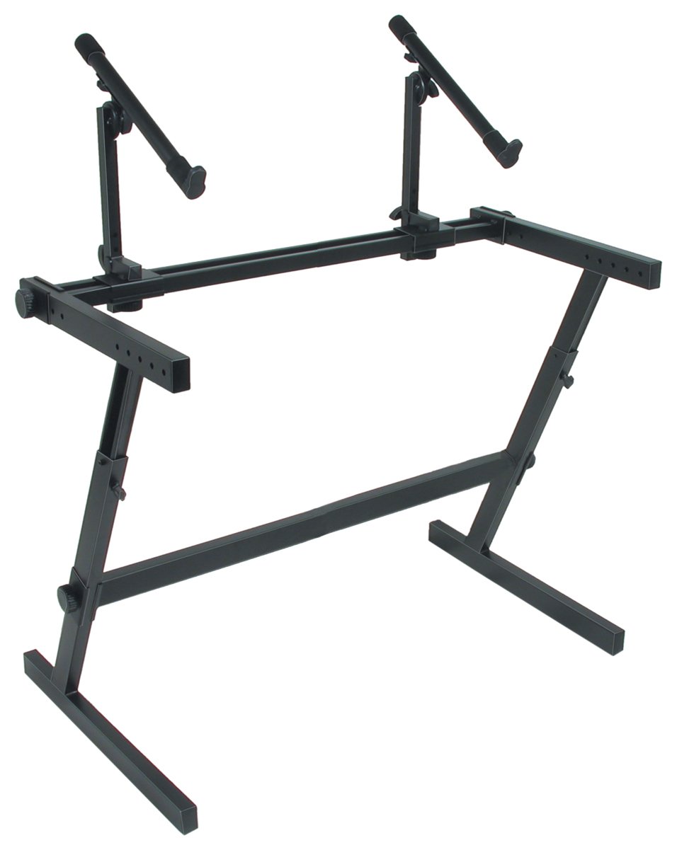QUIK LOK Z/726L Black Keyboard Stand - Adjustable & Portable Music Stand for Piano, Synthesizer, and Digital Keyboard - Perfect for Home Studios, Live Performances, and Music Classrooms