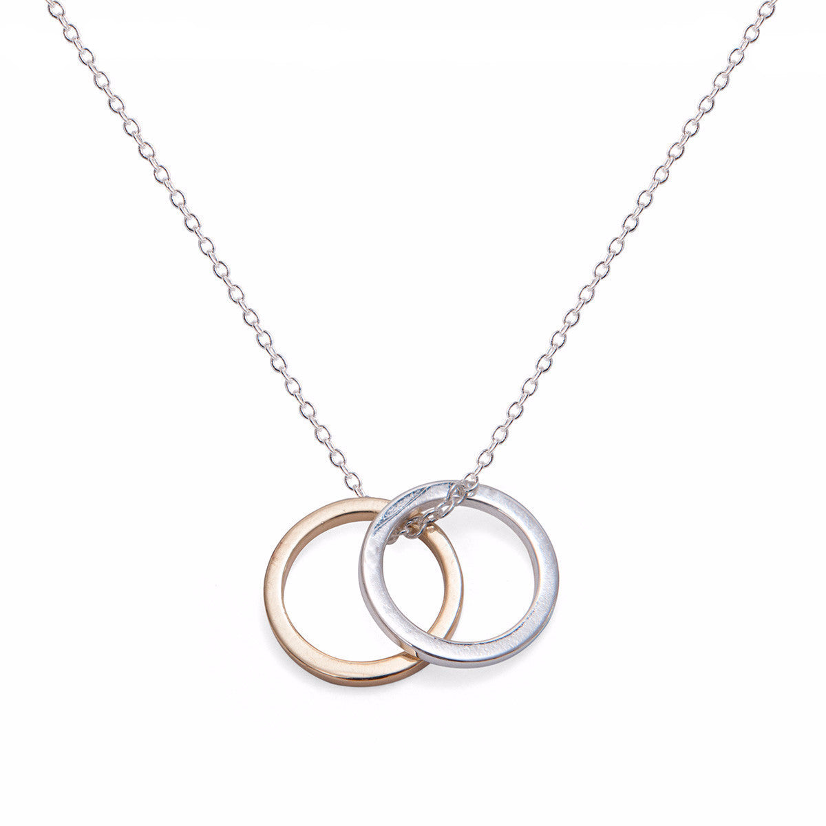 Mini Penny Double Contrast Circle Necklace - Elegant & Stylish Jewelry for Women | Perfect for Everyday Wear, Date Nights & Special Occasions