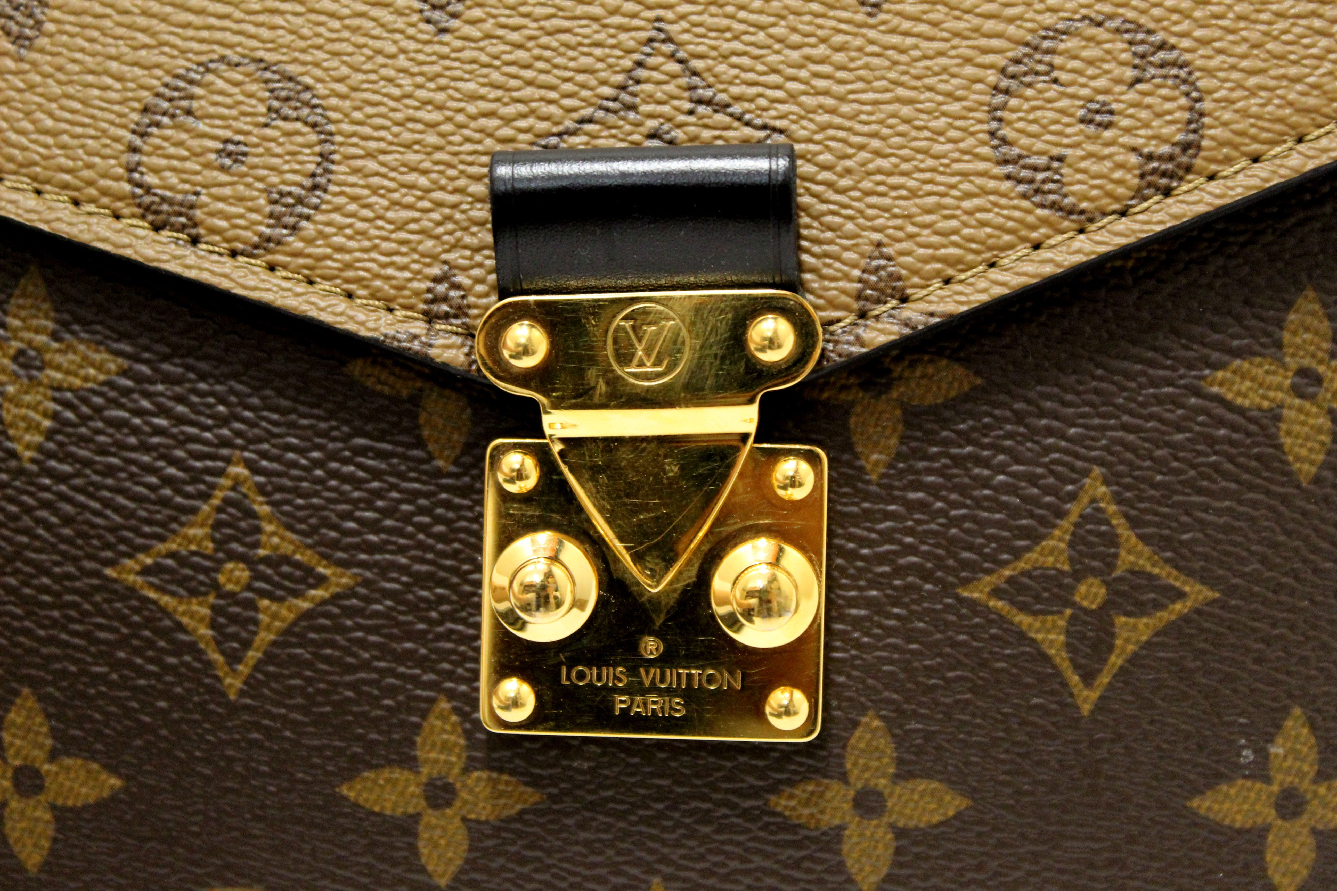 Authentic Louis Vuitton Monogram Reverse Pochette Métis Crossbody Bag - Luxury Designer Handbag for Women, Perfect for Work, Travel & Everyday Use