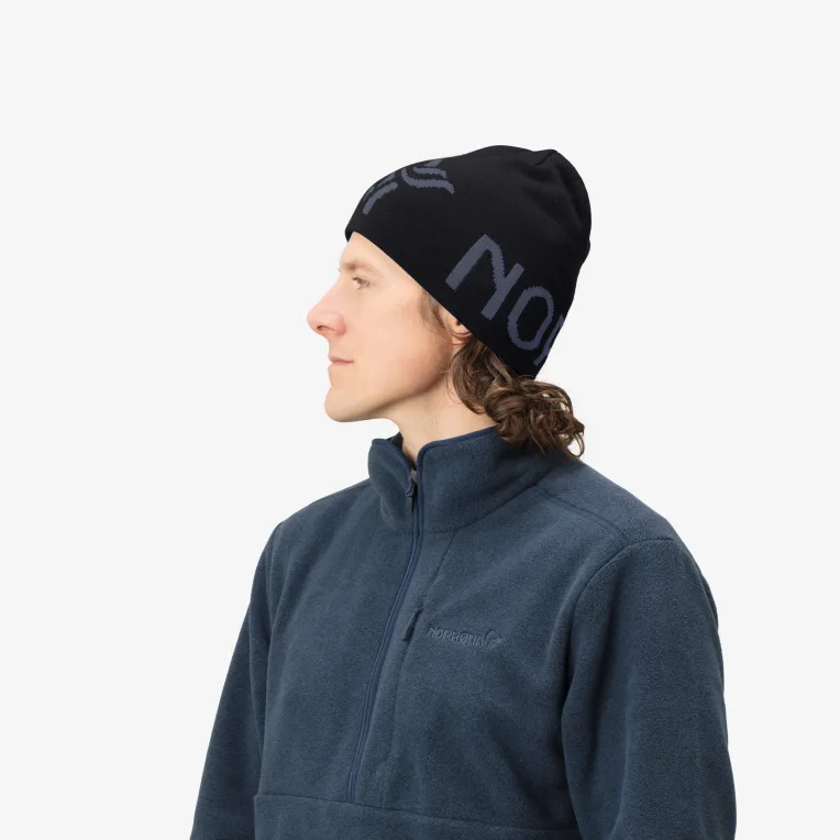 Norrona 29 Logo Beanie - Unisex Winter Hat for Men & Women - Warm Knit Beanie for Skiing, Snowboarding & Outdoor Activities