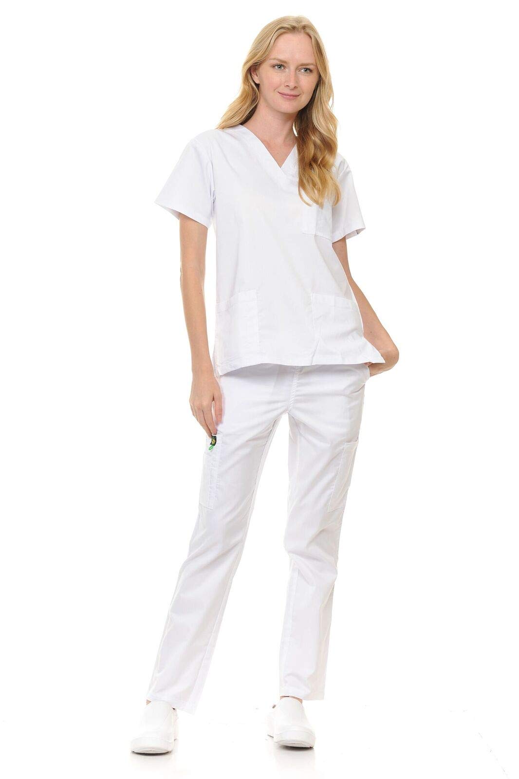 Premium Soft Medical Scrubs Set for Women & Men - Comfortable & Durable Citron Collection - Perfect for Nurses, Doctors & Healthcare Professionals