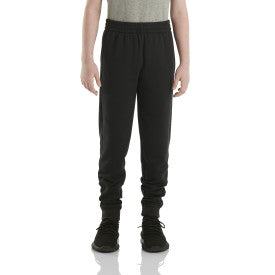 Youth Boys Fleece Logo Sweatpants - Caviar Black | Comfortable Jogger Pants for School, Sports & Casual Wear