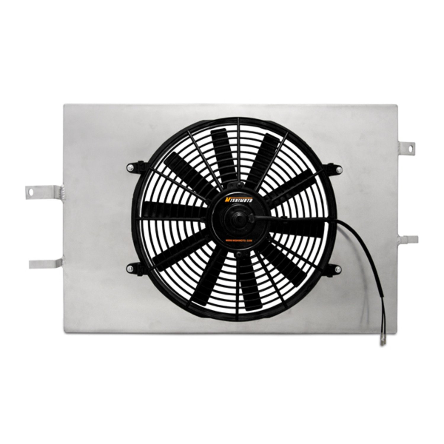 Mishimoto MMFS-MUS-97 High Performance Aluminum Radiator Fan Shroud for 1994-2004 Ford Mustang GT, Cobra & V6 - Silver | Improved Cooling System | Track & Street Use