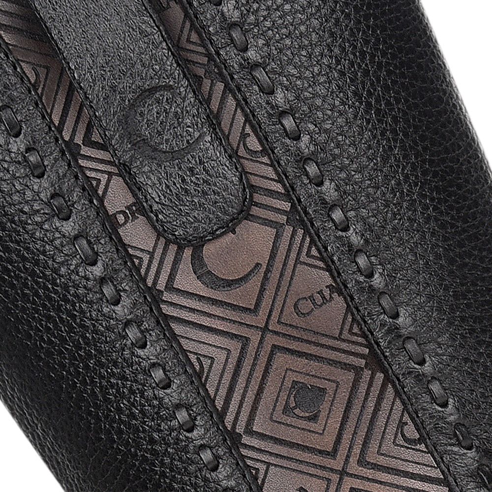 Men's Cuadra Black Casual Fashion Cowboy Deer Leather Mid Boots - Stylish & Comfortable for Western Wear, Outdoor Adventures & Everyday Use