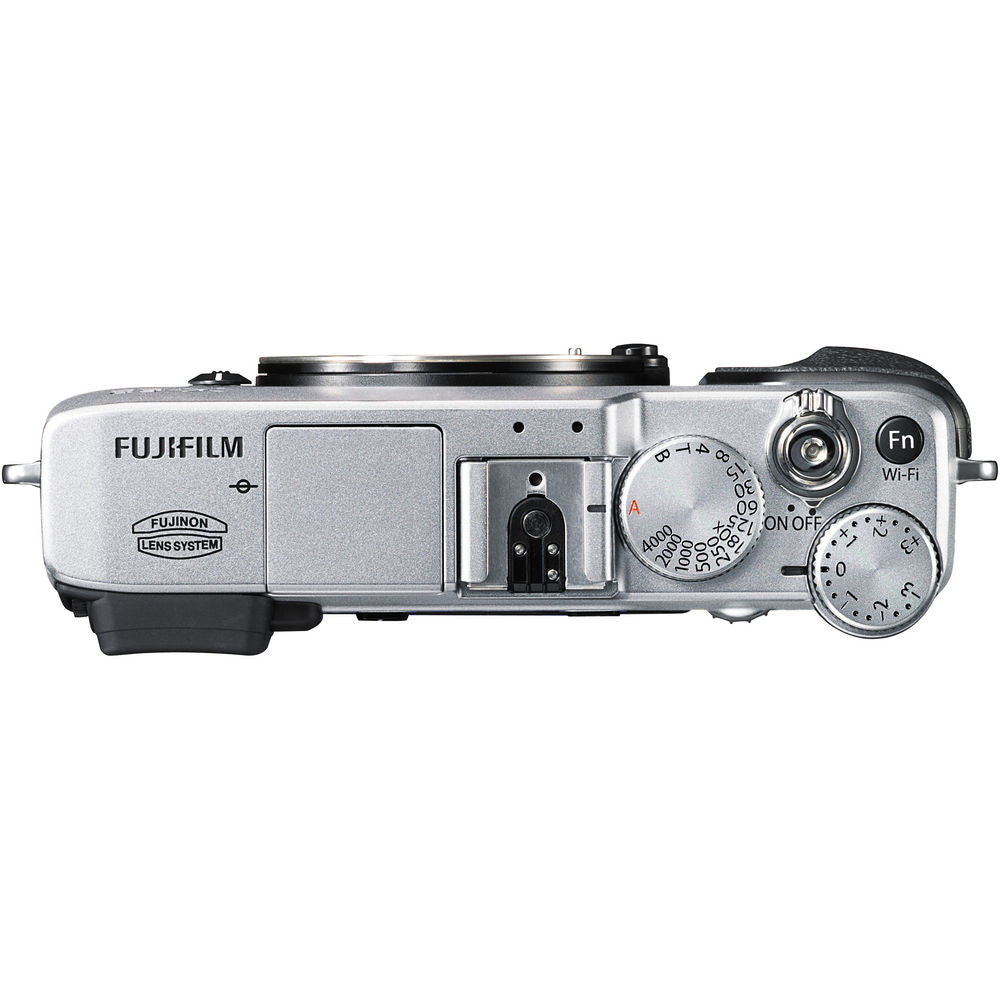 Fujifilm X-E2 Mirrorless Digital Camera with 16.3MP APS-C Sensor - Silver | Compact Travel & Street Photography Camera for Enthusiasts