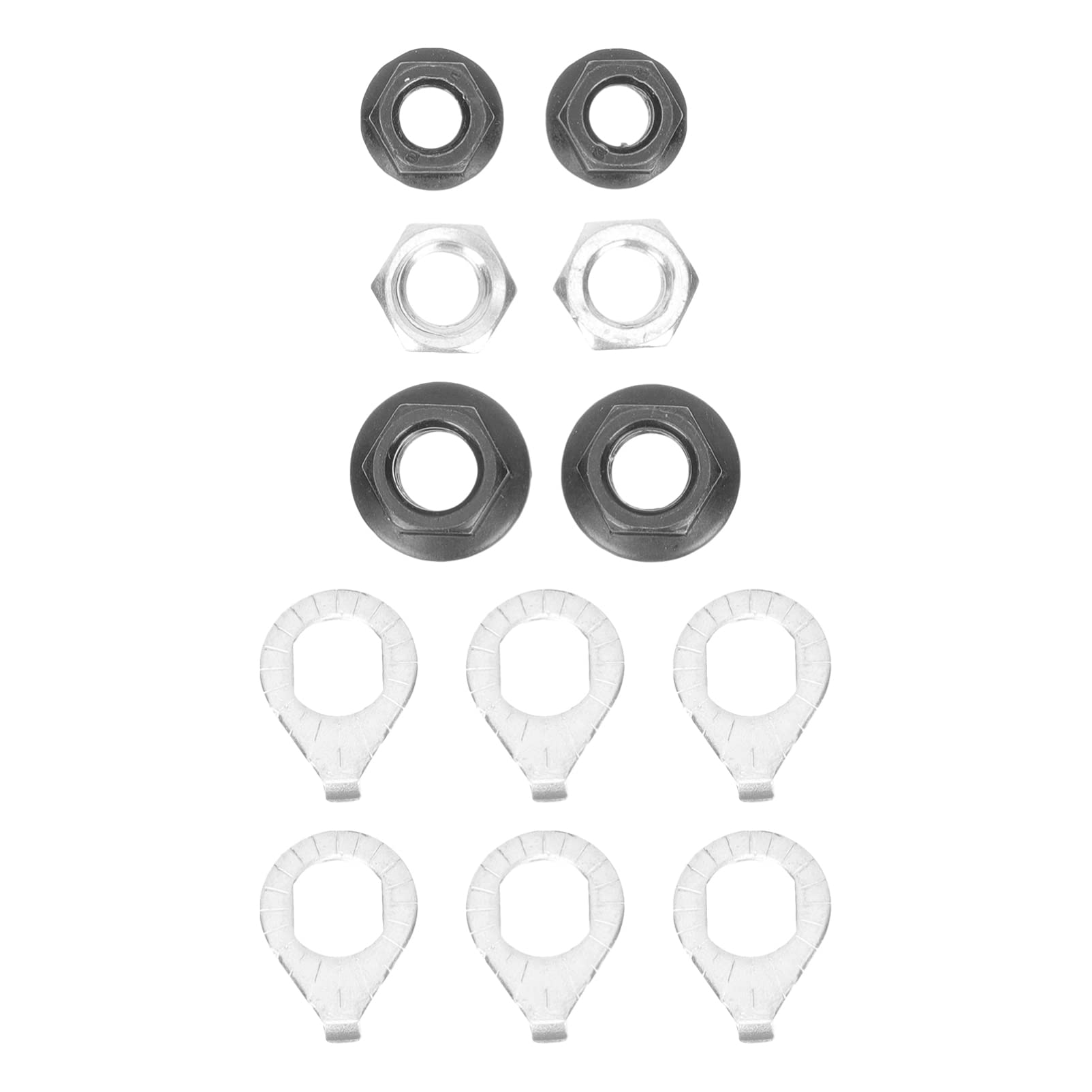 INOOMP Quick Release Bicycle Skewer Nut Set - Durable Steel Axle Nut for Motorized Bikes, Scooters & Electric Bikes - Perfect for Bike Maintenance, Hub Replacement & Hanger Hook Installation