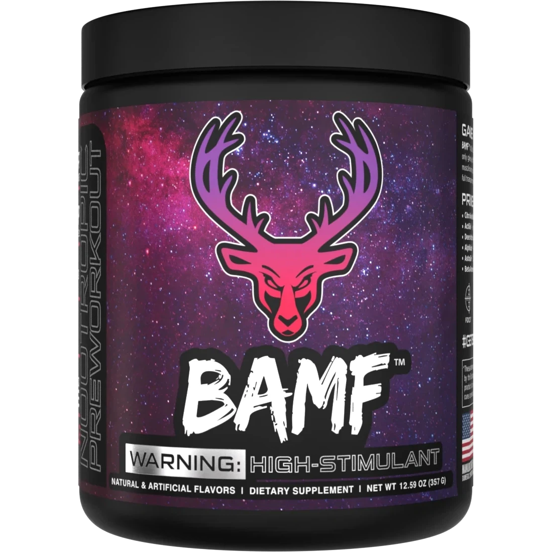Bucked Up BAMF Pre-Workout Powder - Energy & Focus Booster for Intense Gym Sessions & Athletic Performance