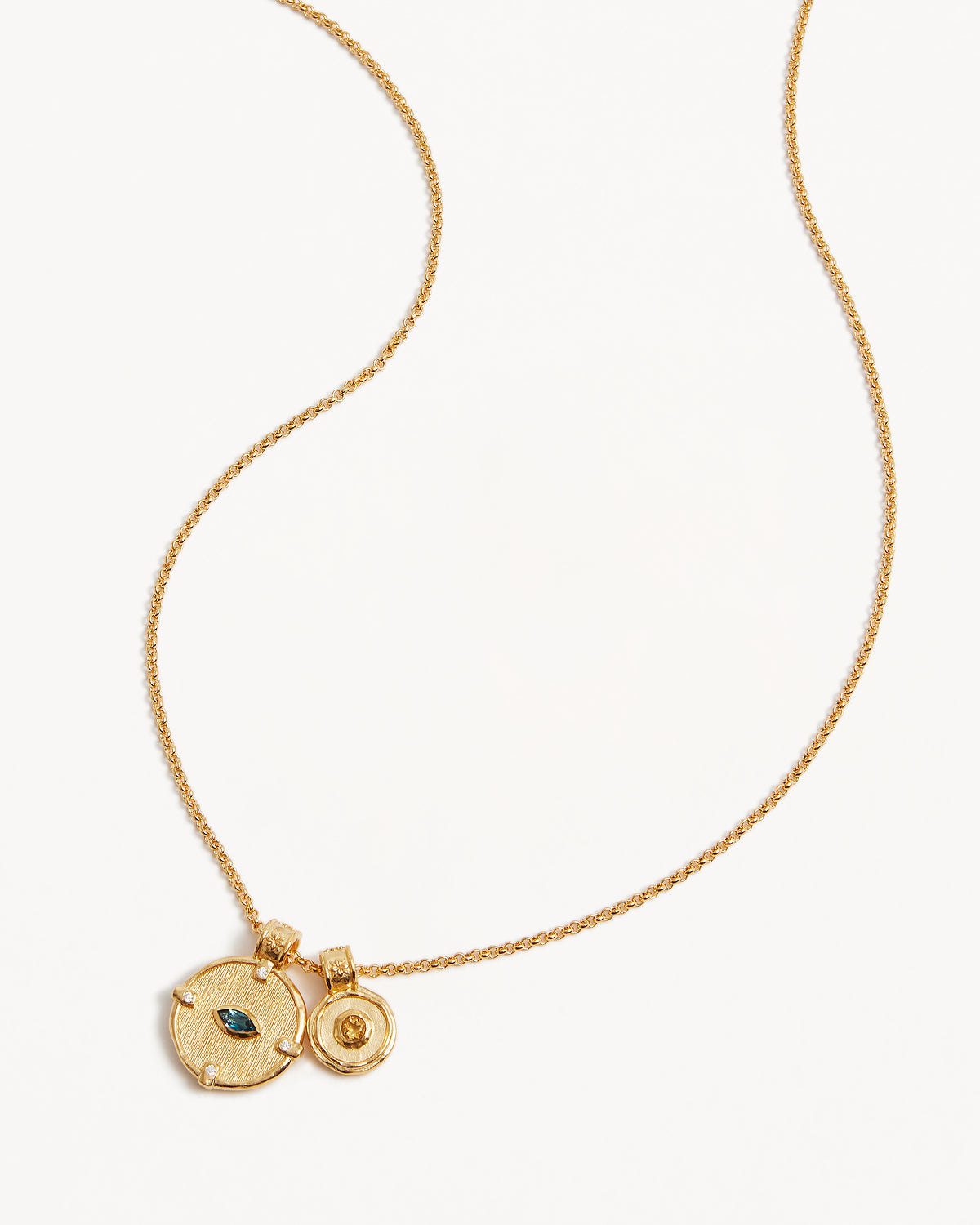 18K Gold Vermeil Evil Eye Necklace for Women - Protection Jewelry for Good Luck & Positive Energy - Perfect for Gifts, Daily Wear & Spiritual Healing