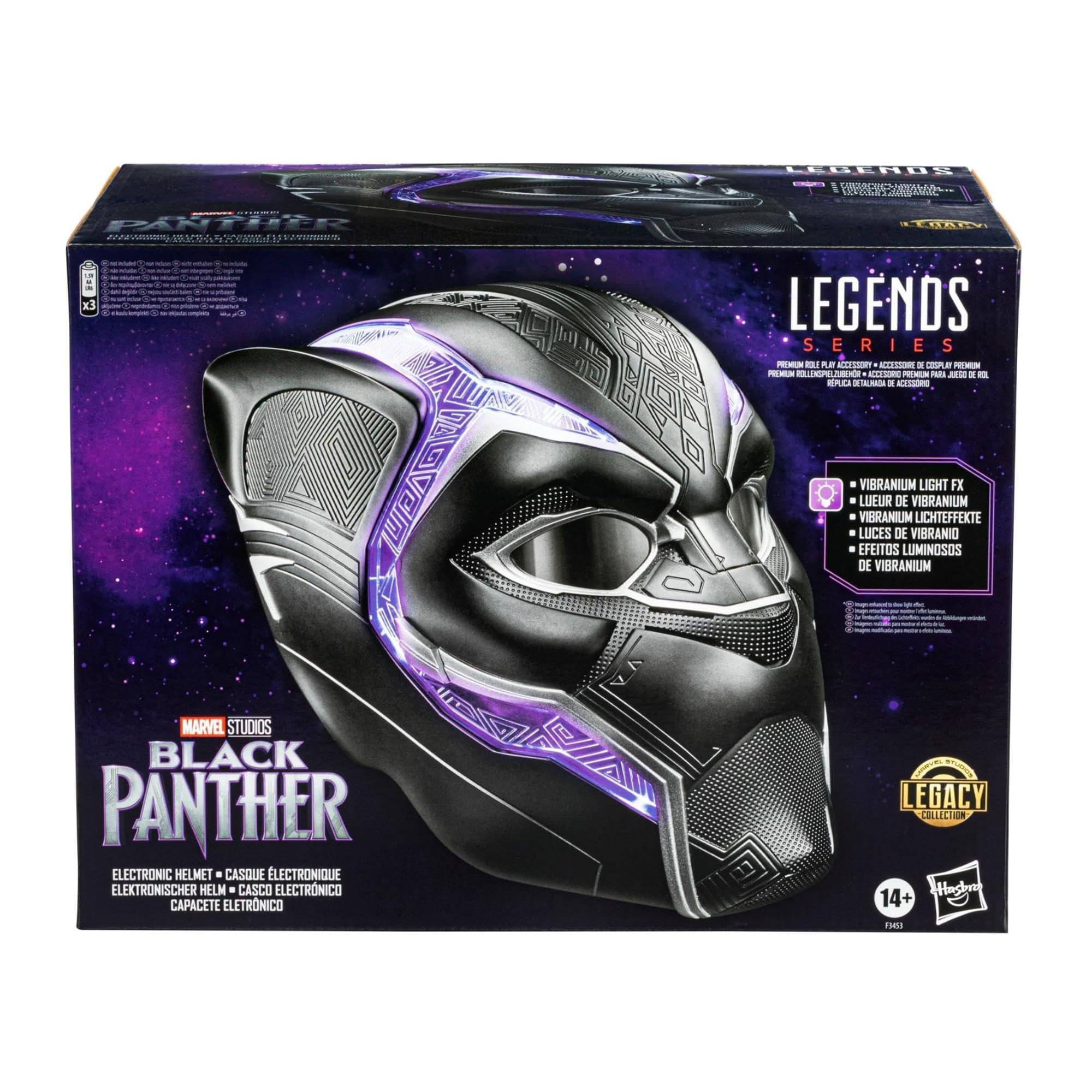 Marvel Black Panther Legends Helmet Prop Replica - Official Movie Collectible for Cosplay, Halloween Costume & Superhero Fans - Perfect for Display, Costume Parties & Comic Con Events