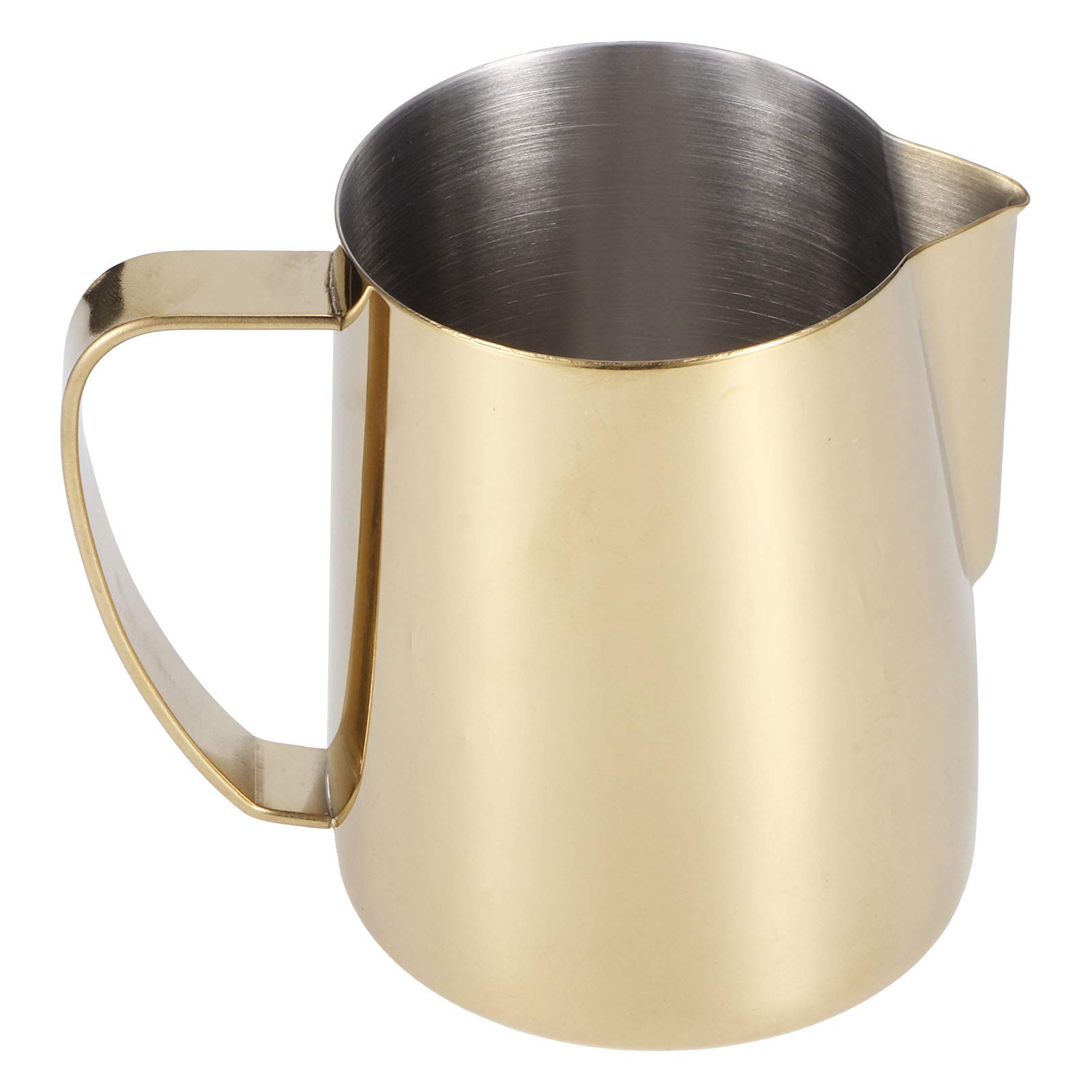 Gold 304 Stainless Steel Coffee Pitcher (350ml) - Perfect for Home Baristas & Coffee Shops