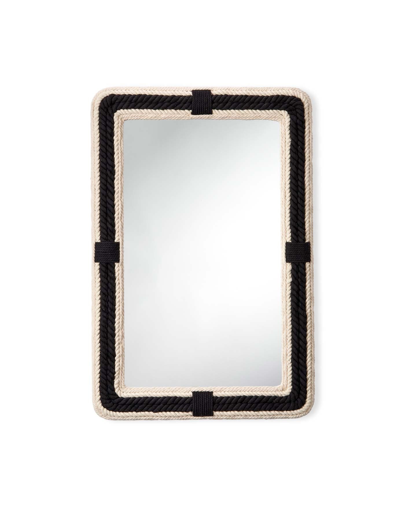Modern Rectangle Wall Mirror with Contrast Frame - Stylish Home Decor for Living Room, Bedroom, or Entryway