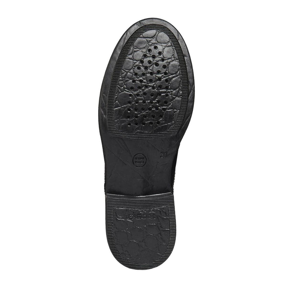 Geox Girls Black Derby Brogues Shoes for Toddlers Size 5 - Stylish & Comfortable for School, Parties & Everyday Wear