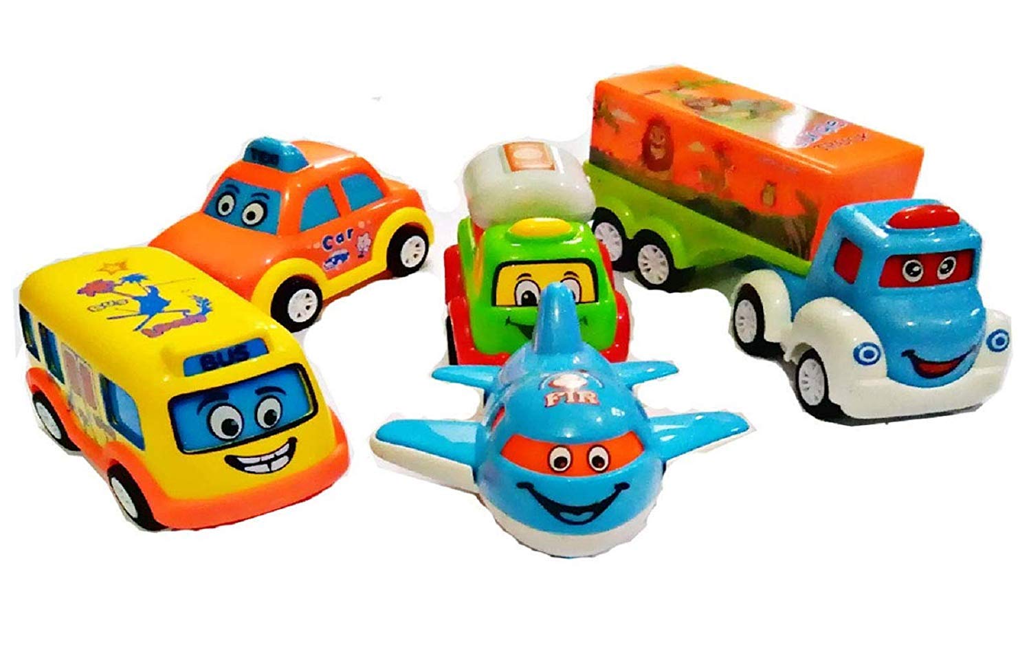 Unbreakable Pull Back Car Toy Set for Kids - 5 Durable Automobile & Truck Toys (Random Colors) | Fun Race Track Play, Birthday Gifts & Preschool Learning Activities