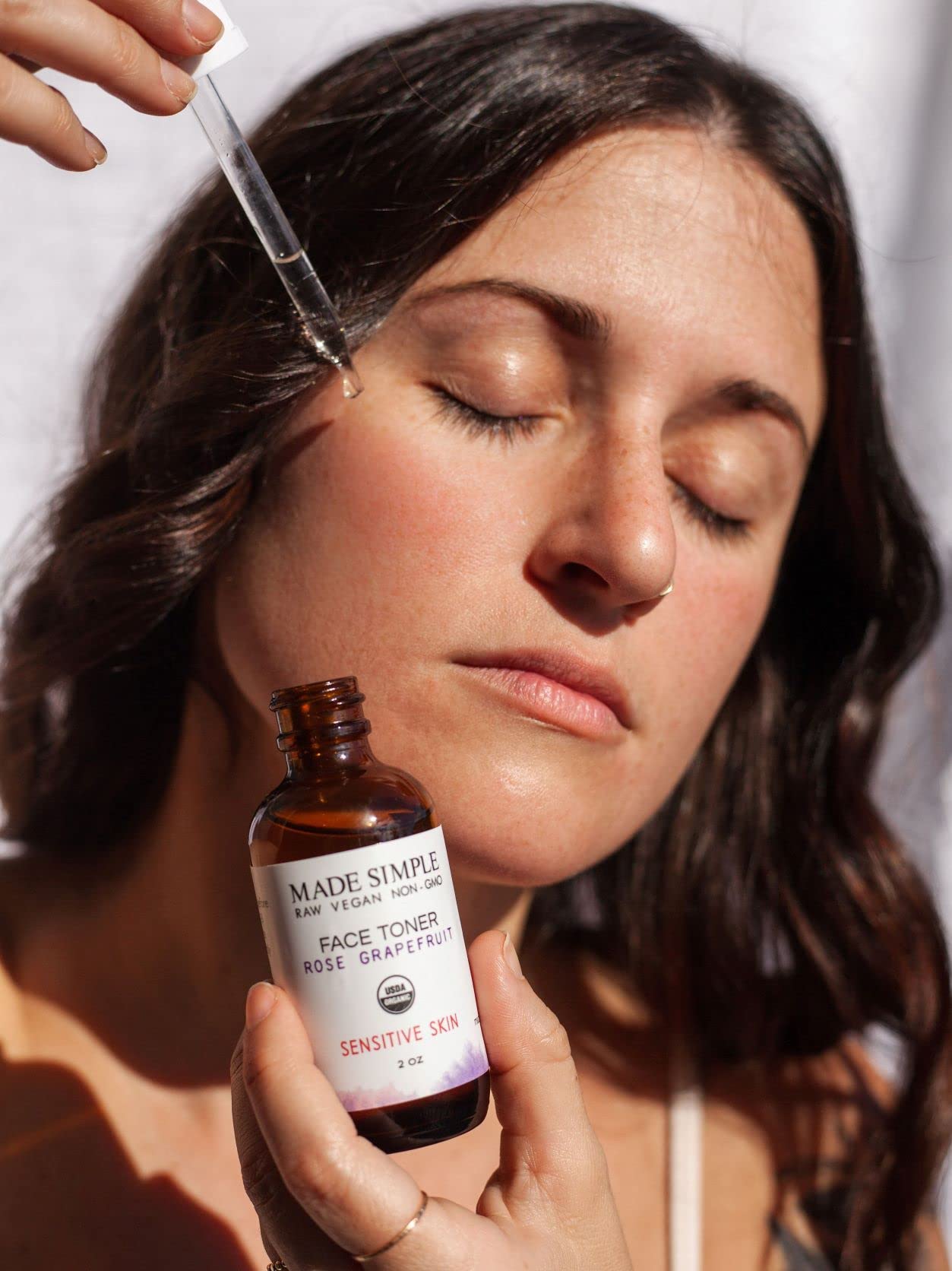 Organic Rose Grapefruit Facial Toner for Glowing Skin - USDA Certified, Vegan & Cruelty-Free - Hydrating & Balancing for Daily Skincare Routine