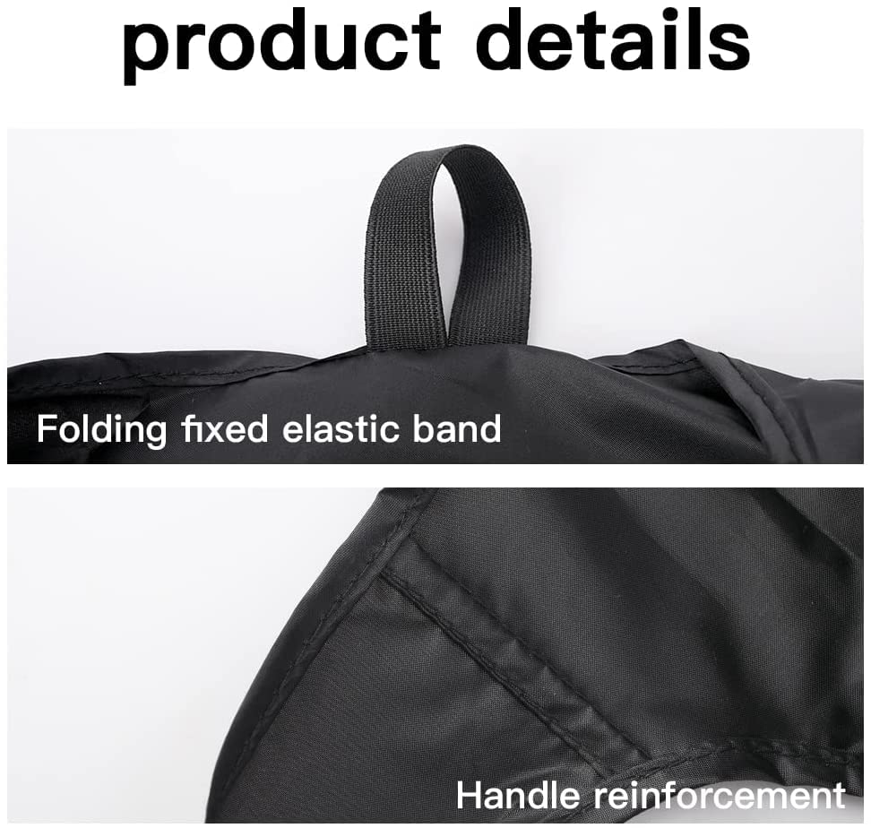 Aricsen 5 Pack Heavy Duty Reusable Grocery Bags - Large Foldable Shopping Bags with Handles, Machine Washable Nylon Polyester Cloth for Supermarket, Farmers Market & Travel | Eco-Friendly & Lightweight