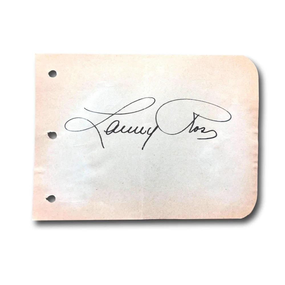Lanny Ross Hand Signed Album Page Cut - JSA COA Authentic Autograph - Vintage Singer Memorabilia - Perfect for Collectors, Music Fans & Framed Wall Decor