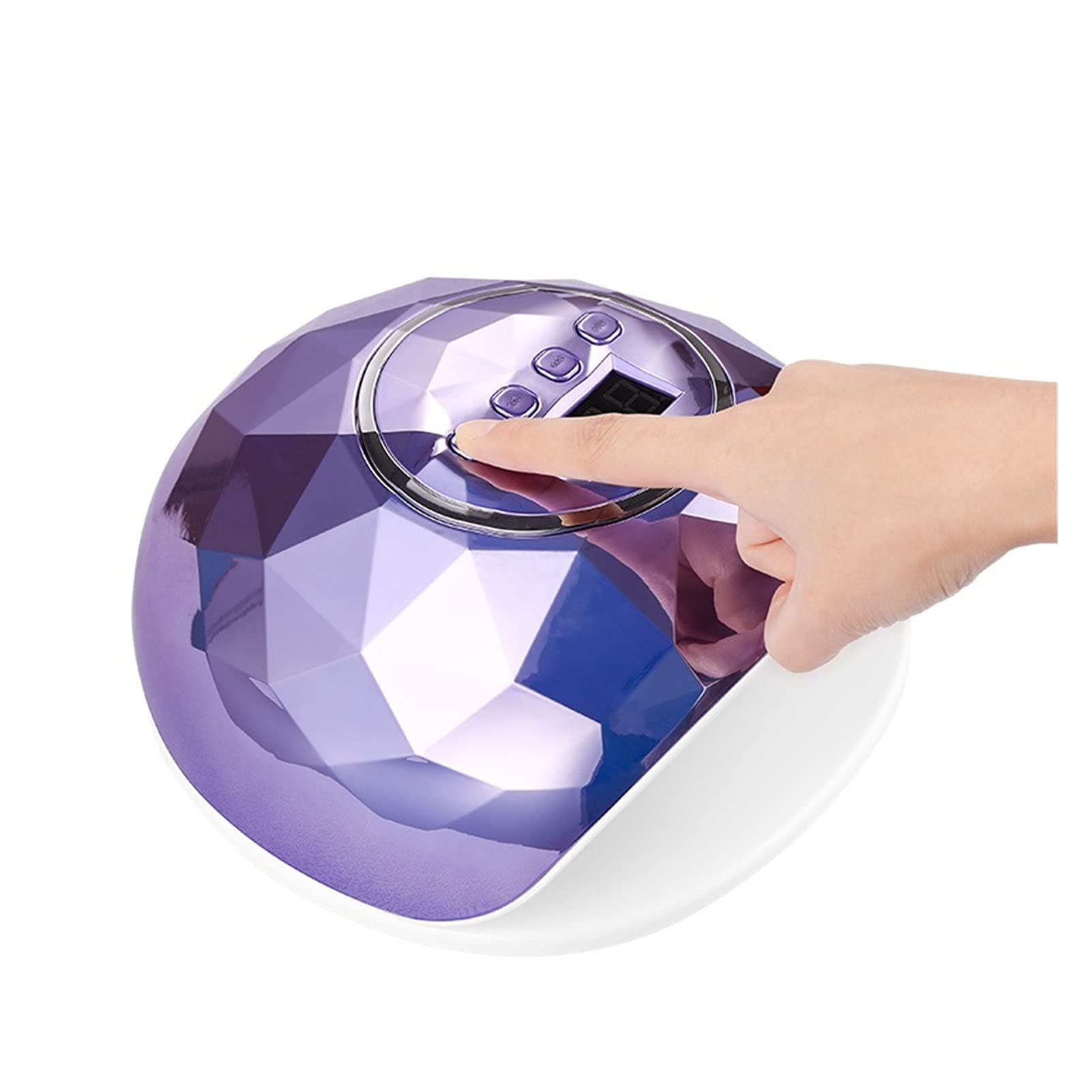 Professional LED Nail Dryer Lamp for Gel Polish - Fast Curing UV/LED Hybrid Nail Lamp Machine with Ice Cooling Function, Perfect for Manicure & Pedicure (Colorful Pink) | Ideal for Home Salon, Nail Art Studio & DIY Nail Care