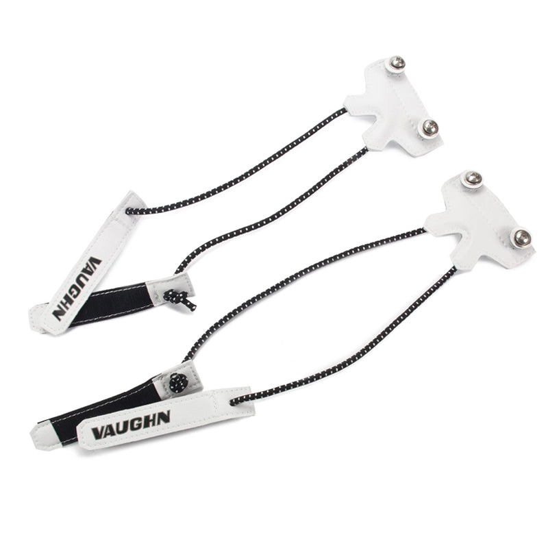 Vaughn Leg Pad Toe Bungee with Velcro Ends - 2 Pack for Hockey Goalie Gear & Sports Equipment Protection