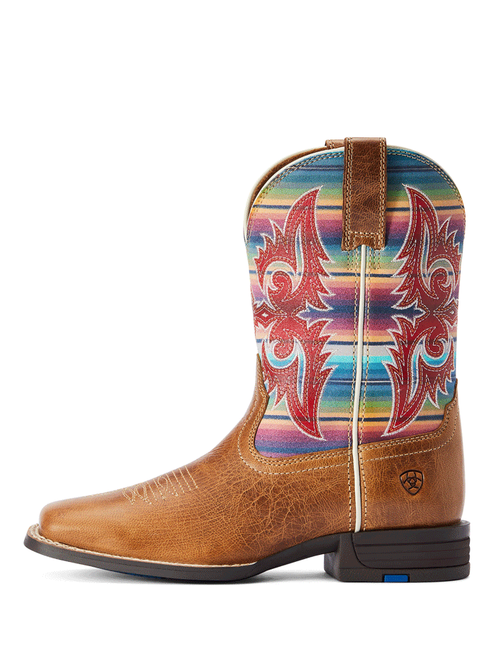 Ariat Kids Lonestar Western Boots for Boys & Girls - Ridge Tan - Durable & Comfortable Western Boots for Riding, Rodeo & Outdoor Activities