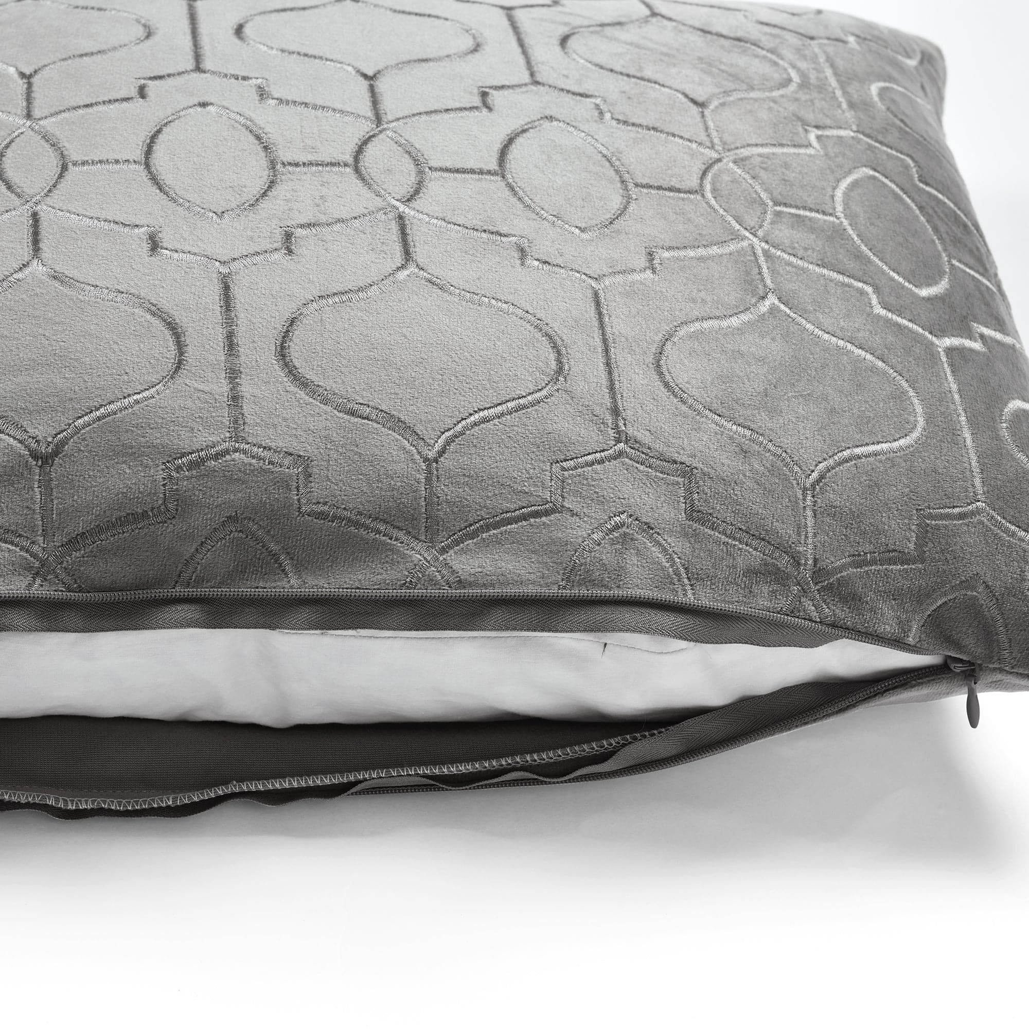 Velvet Geo Decorative Pillow Cover - Modern Geometric Throw Pillow Case for Sofa, Bed & Home Decor - Soft Luxury Cushion Cover for Living Room, Bedroom