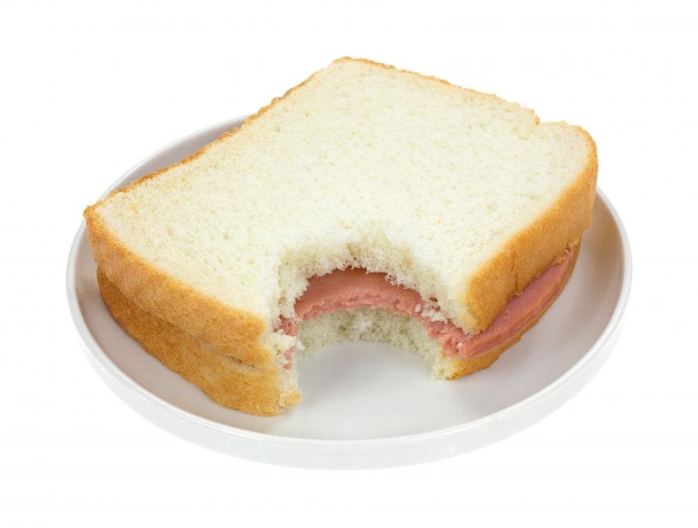Wallmonkeys Bitten Baloney Sandwich on White Bread Wall Decal - Peel and Stick Graphic Art WM97567 (24