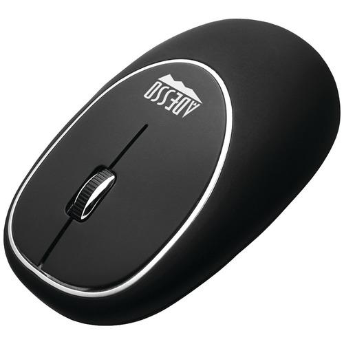 Adesso IMOUSE E60B Wireless Ergonomic Anti-Stress Gel Mouse - Comfortable Computer Mouse for Office, Gaming & Long Work Sessions (Black)