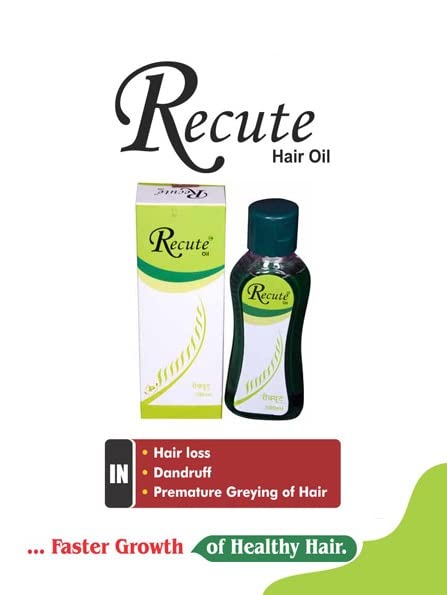 RXSHOPY RX SHOPY Recute Hair Oil 100ml - Natural Hair Growth Treatment for Thinning Hair & Scalp Care - Perfect for Daily Use at Home or Salon