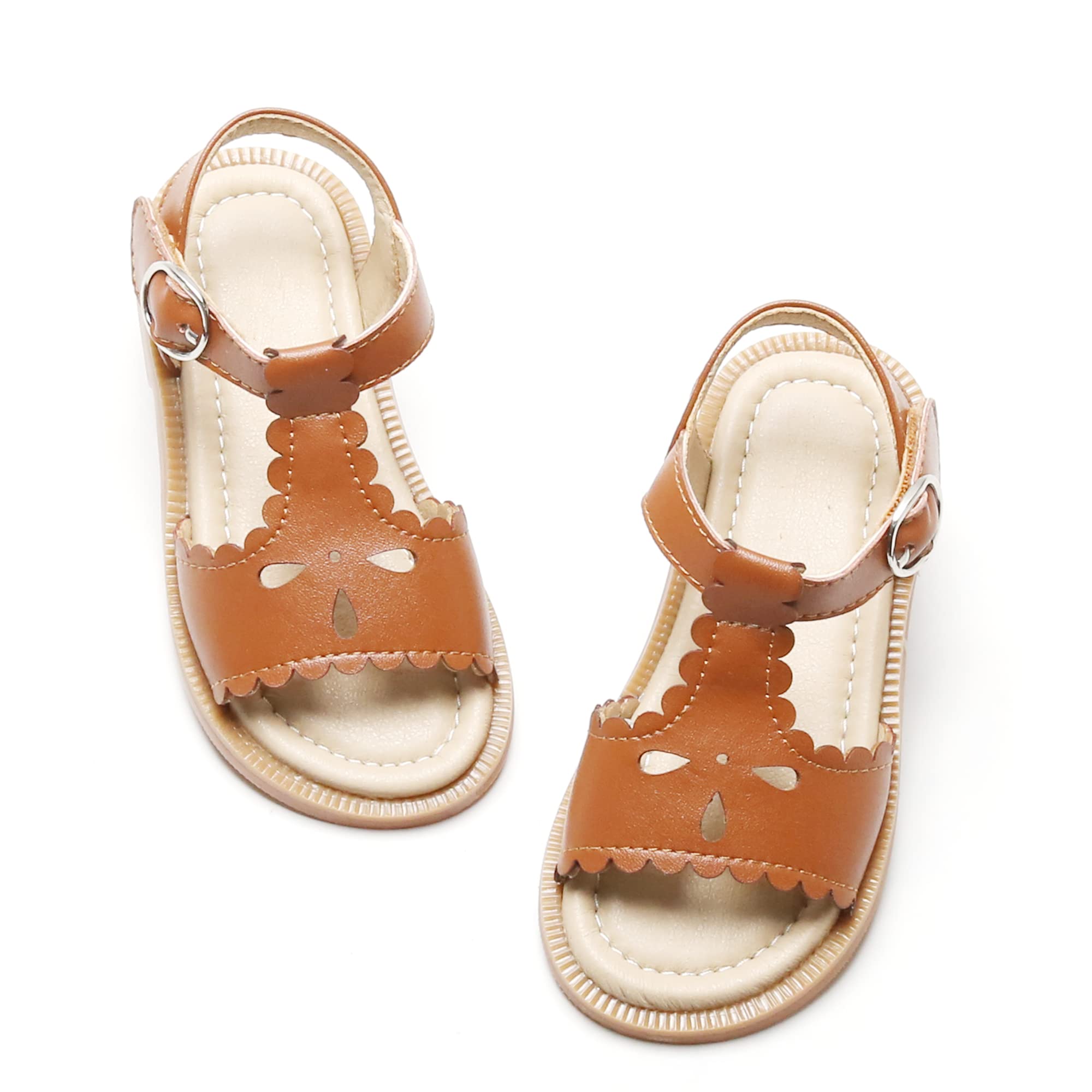 Kiderence Toddler Girl Sandals - Breathable Open Toe Summer Sandals for Little Girls | Perfect for Beach, Park & Outdoor Play