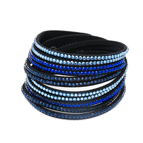 Black with Blue & Turq Stones
