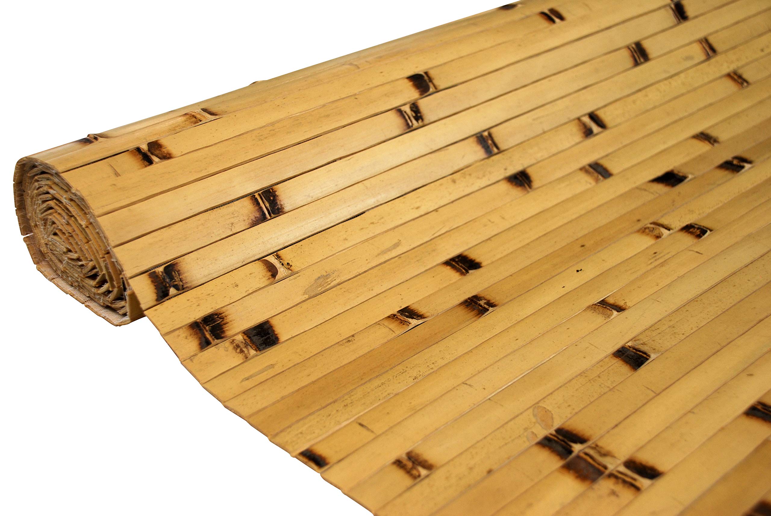 Natural Bamboo Paneling - Eco-Friendly Flexible Wall Cladding Panels for Living Room, Bedroom & Outdoor Kitchen Decor - Sustainable Renewable Resource, 32 sq ft Coverage, Natural Burnt Nodes - Perfect for Modern Homes, DIY Projects & Commercial Spaces