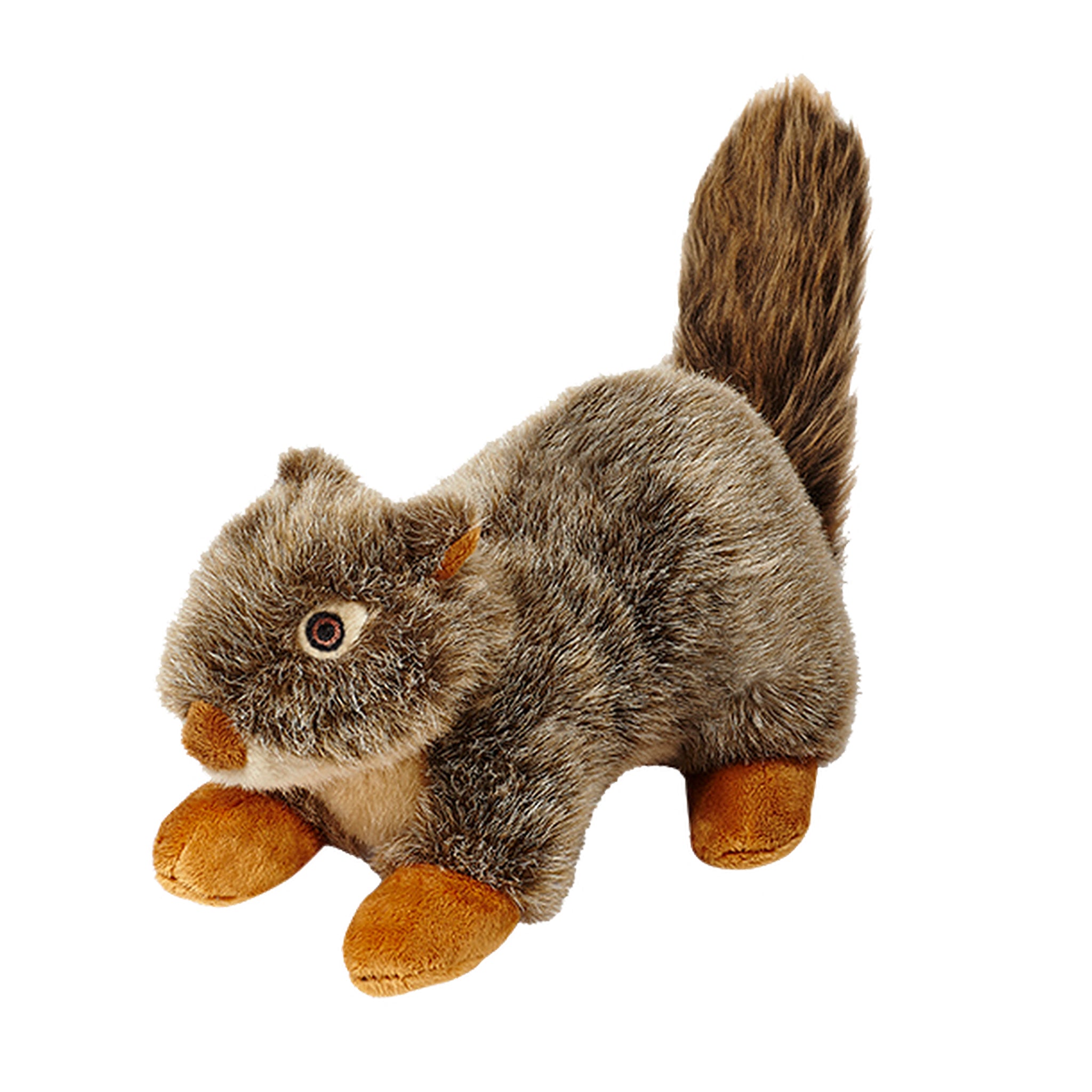 Fluff & Tuff Nuts the Squirrel - Durable Plush Dog Toy for Aggressive Chewers | Interactive Squeaky Squirrel Toy for Small & Large Dogs | Perfect for Fetch, Tug-of-War & Cuddle Time