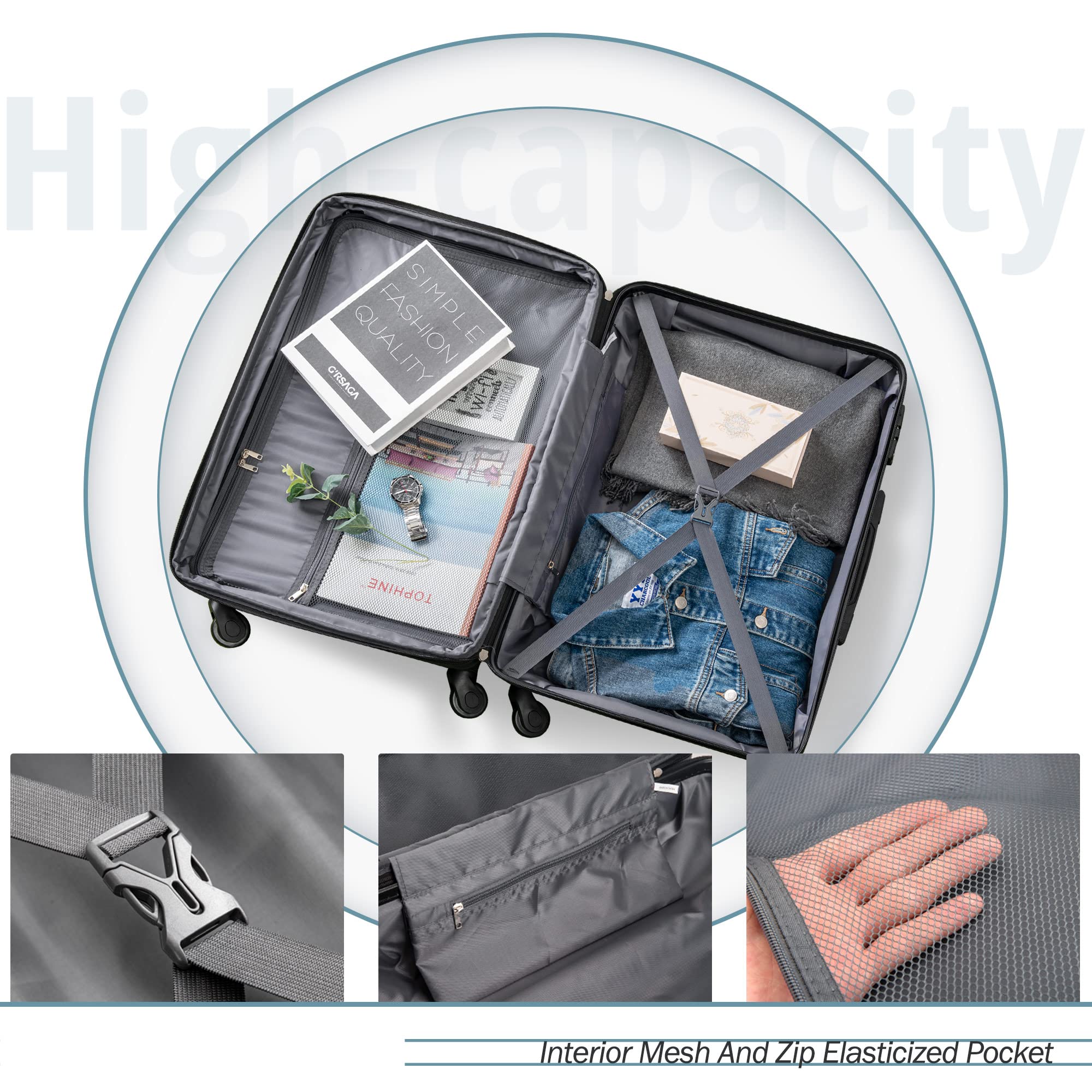 Merax 2-Piece Luggage Set (20