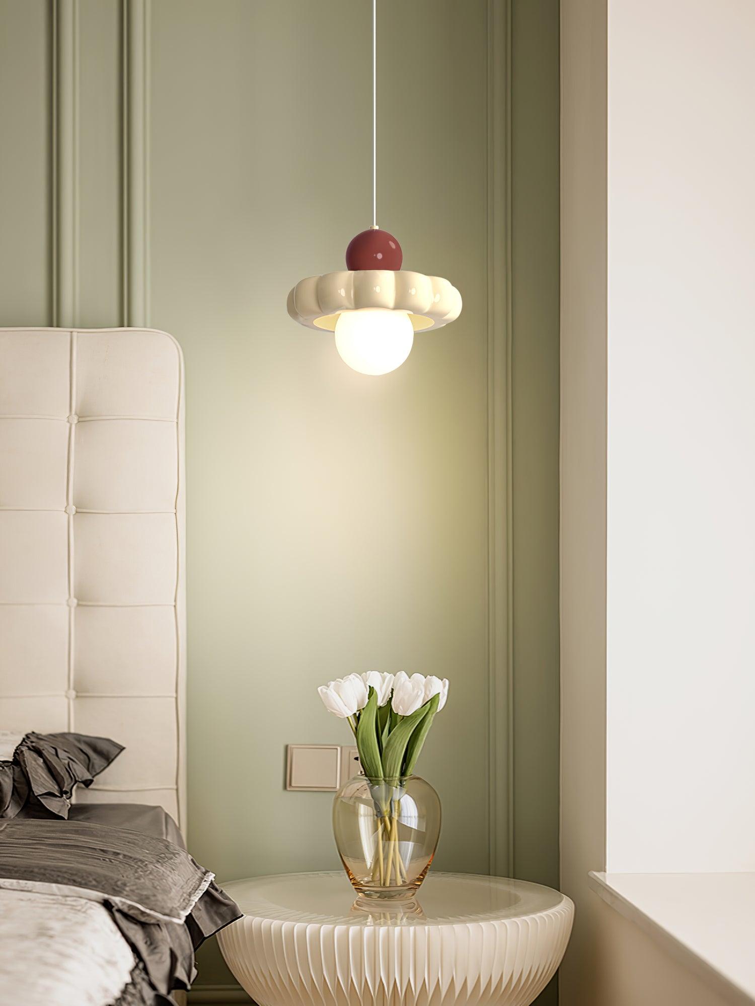 Modern Cream Cloud Pendant Light - Soft White Hanging Chandelier for Bedroom, Living Room & Dining Room Decor