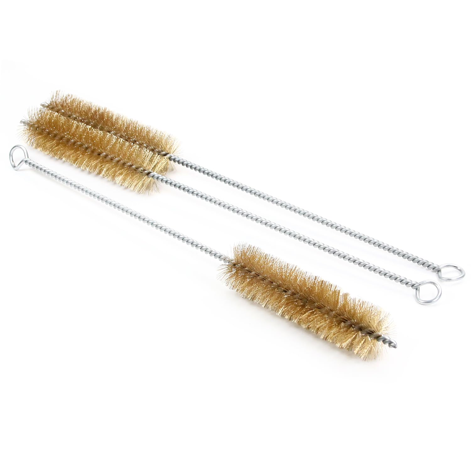 Utoolmart Copper Wire Cleaning Brush Set - 3pcs Spiral Power Tube Brushes for Bottles & Tubes (1.0-inch Diameter, 12-inch Length) - Perfect for Home Brewing, HVAC Cleaning & Plumbing Maintenance