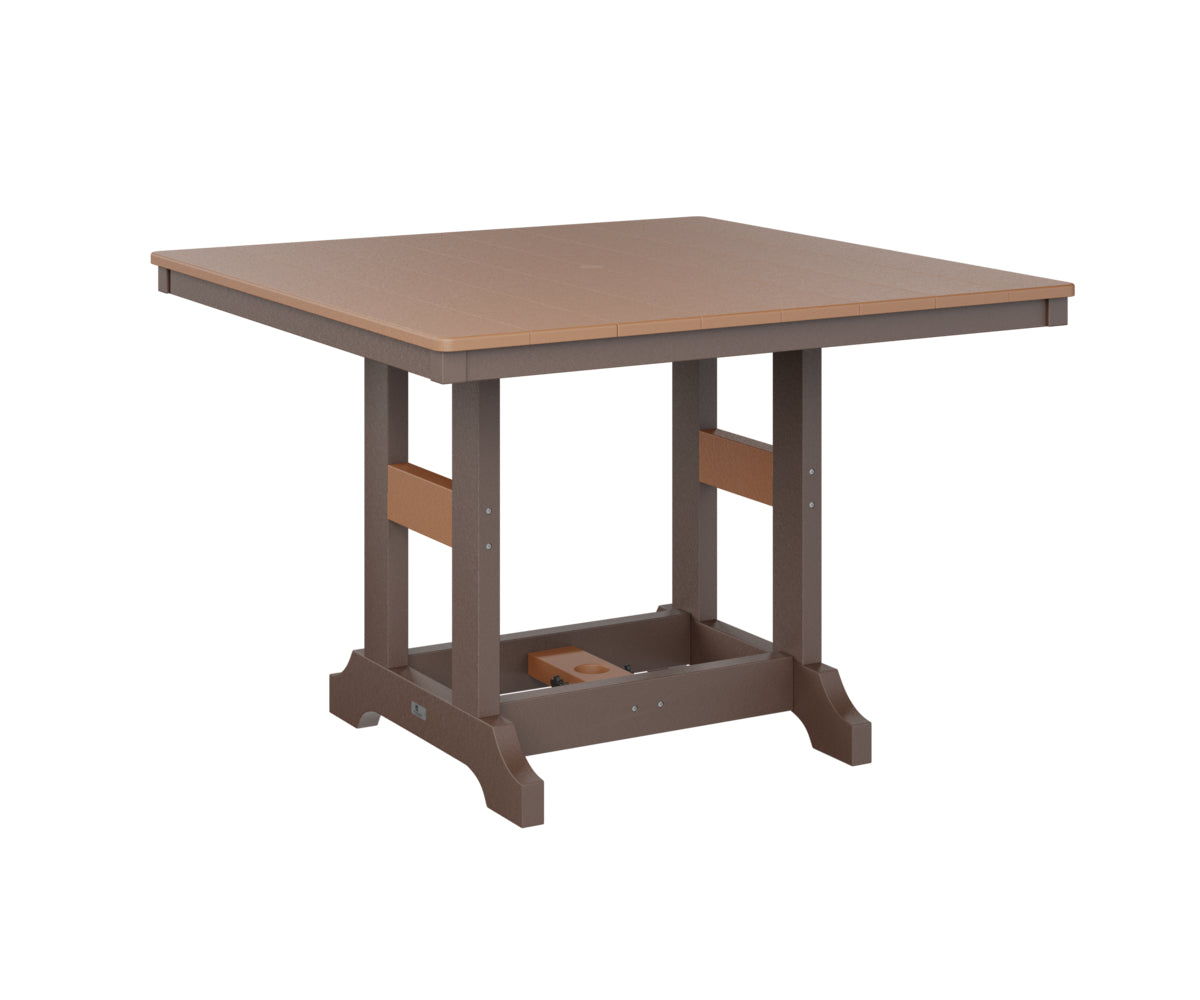 Berlin Gardens Garden Classic 44 Inch Square Bar Height Outdoor Dining Table - Perfect for Patio, Deck, and Backyard Entertaining