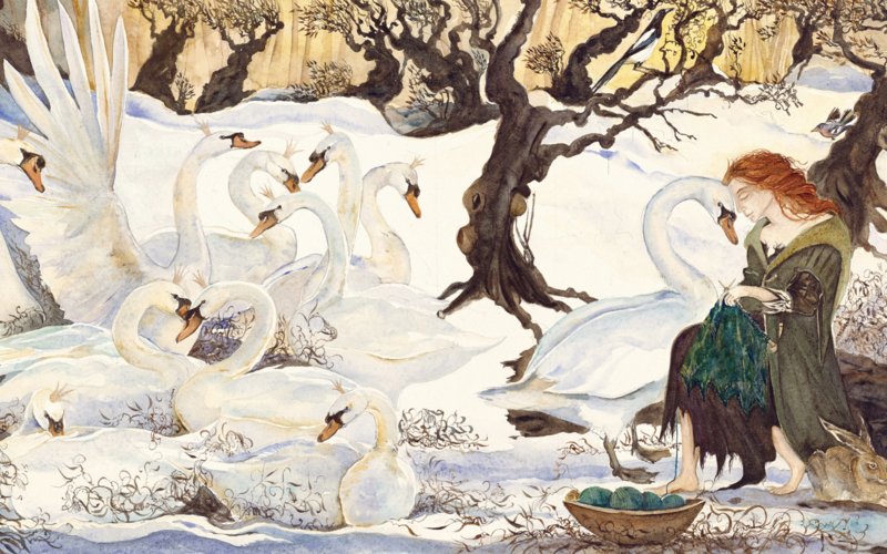 Jackie Morris: The Wild Swans - Beautifully Illustrated Fairy Tale Book for Kids & Adults | Perfect for Bedtime Stories, Gift Giving & Fantasy Book Collections