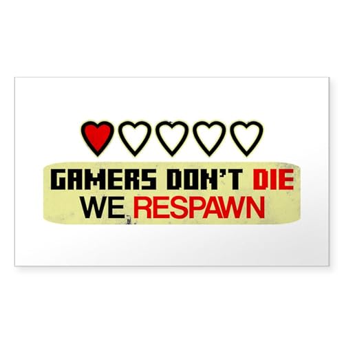 Clear - Gamers Don't Die Sticker