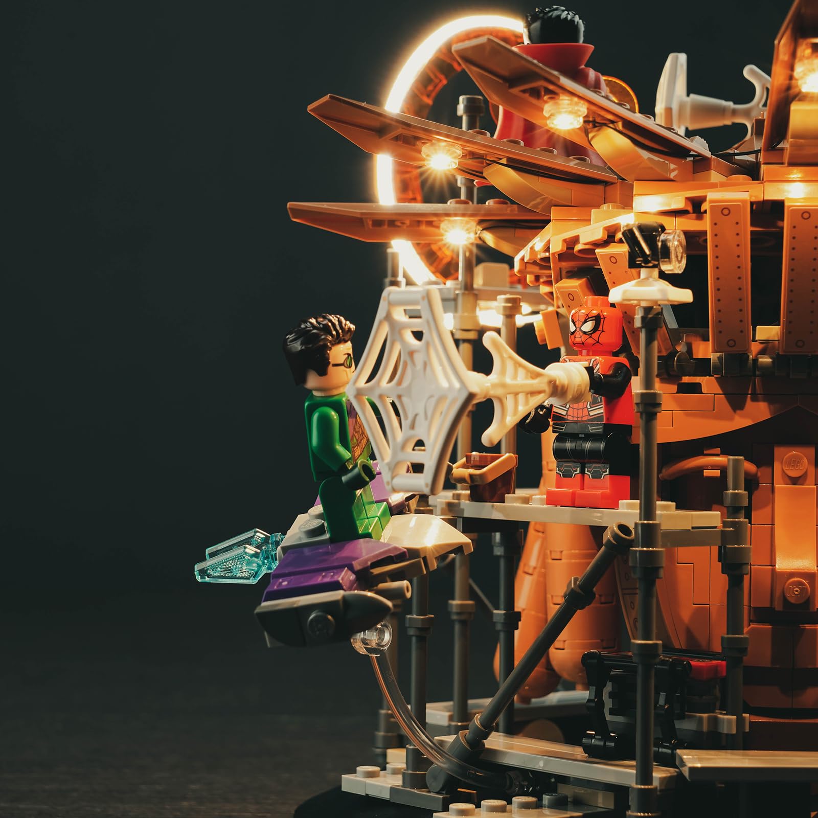 LEGO-Compatible LED Lighting Kit for 76261 Spider-Man Final Battle Set - Decorative Light Kit for Creative Play & Display - Perfect for Home Decor, Gifts, and LEGO Enthusiasts
