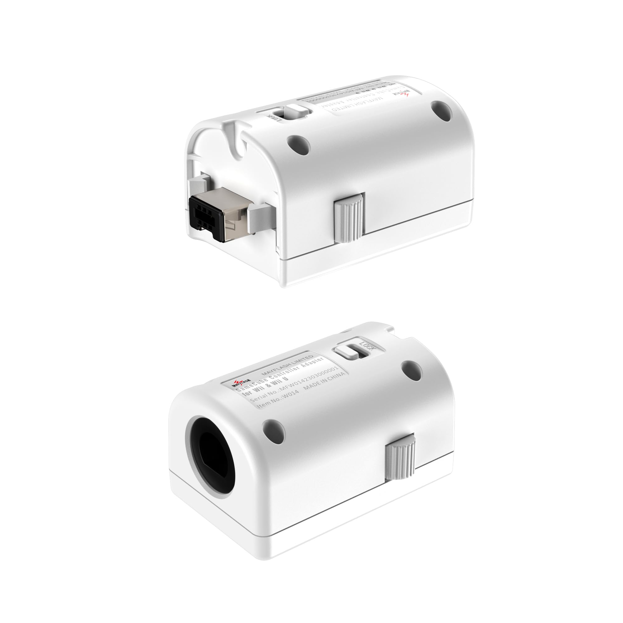 MAYFLASH GC Controller Adapter for Wii & Wii U - Dual Pack White | Perfect for Super Smash Bros & Mario Kart Gaming Sessions