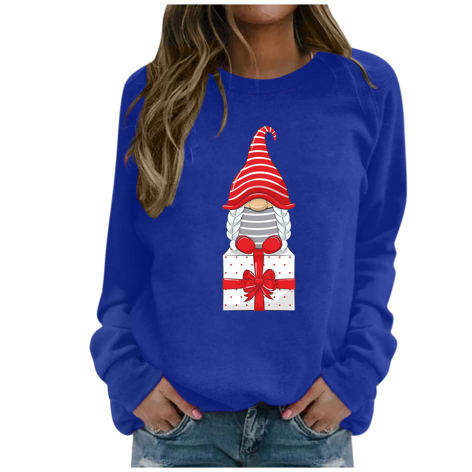 Christmas Merry Print Hooded Sweatshirt for Women - Long Sleeve Casual Pullover Blouse | Perfect for Holiday Parties, Gift Giving & Winter Fashion