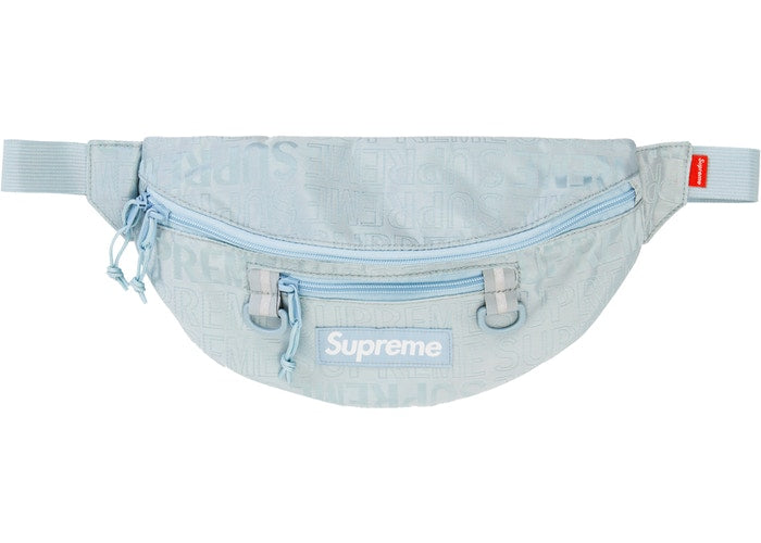 46th Waist Bag for Men & Women - Light Blue Crossbody Fanny Pack - Perfect for Running, Hiking, Travel & Outdoor Activities