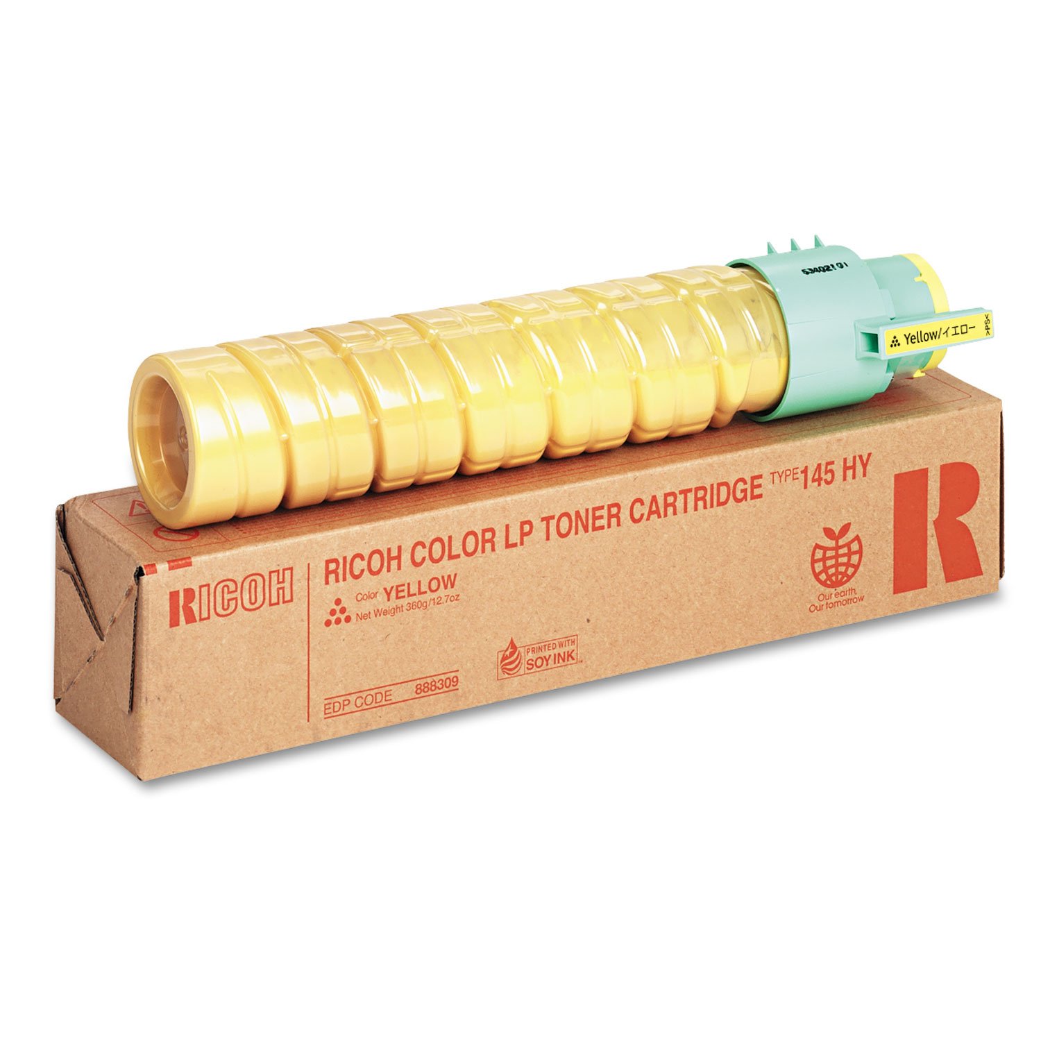 Ricoh 888309 Type 145 High Yield Yellow Toner Cartridge - Compatible with Ricoh Printers | Long-Lasting Printing Solution for Office & Home Use
