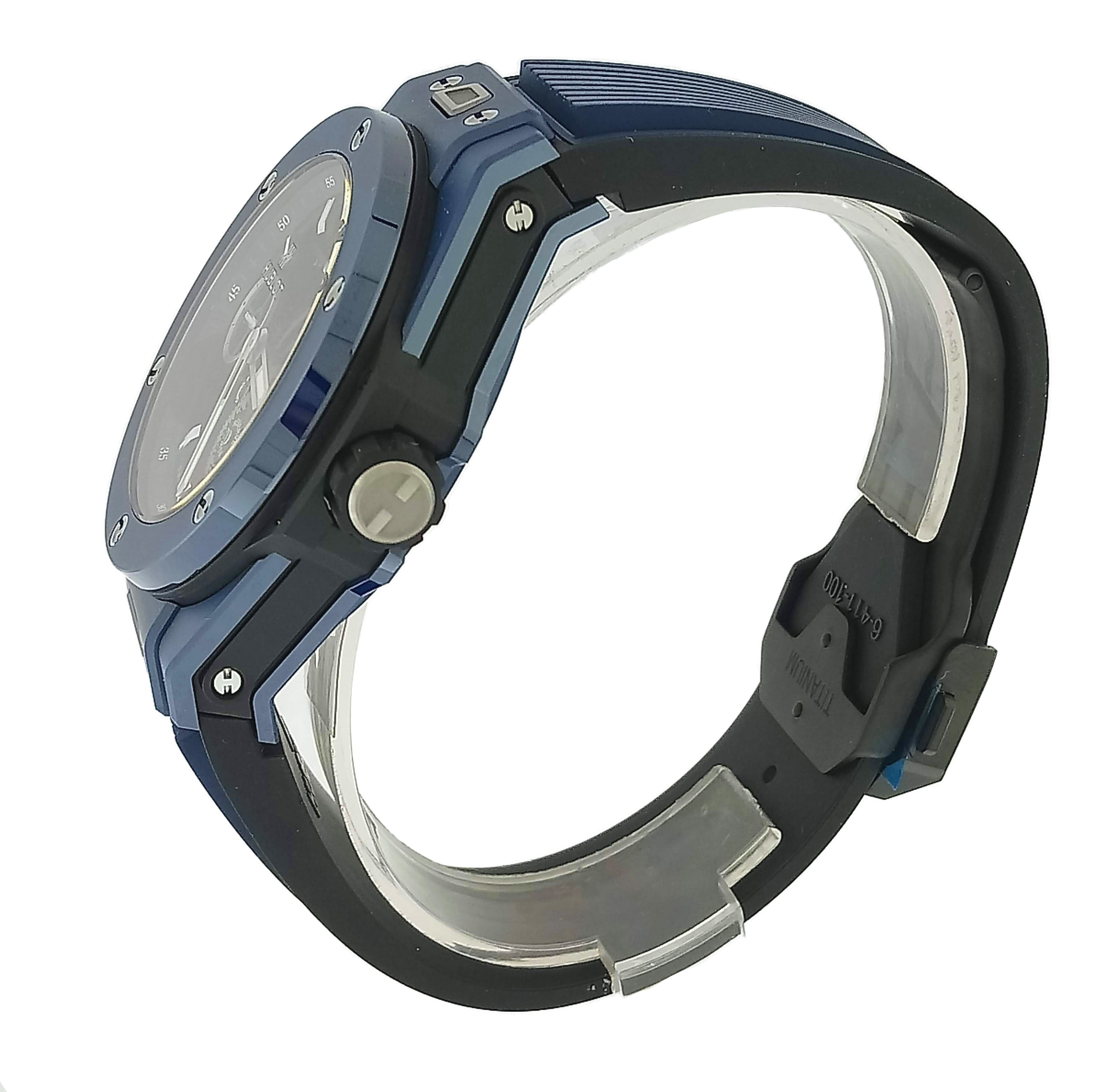 Hublot Big Bang Meca-10 Ceramic Blue Men's Luxury Watch - Swiss Automatic Movement, 45mm Case - Perfect for Business, Gala Events & Luxury Collectors