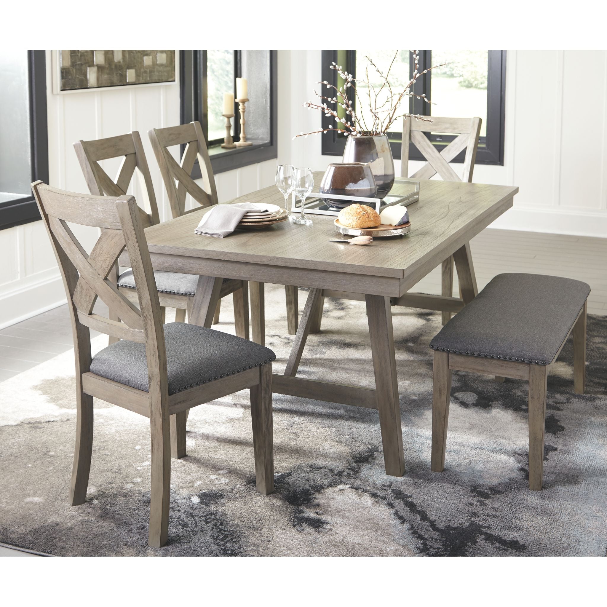 Aldwin Modern Side Chair in Gray - Sturdy Dining Room & Office Chair for Home & Workspace (D617 01) - Perfect for Small Spaces, Kitchen Nooks & Conference Rooms