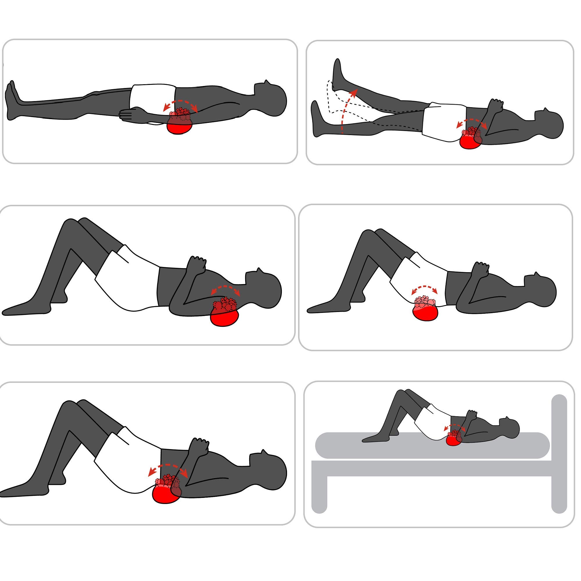Trigger Point Massager for Back & Glutes - Myofascial Release Tool for Piriformis Syndrome, Back Knots & Muscle Pain Relief - Perfect for Office Workers, Athletes & Home Use