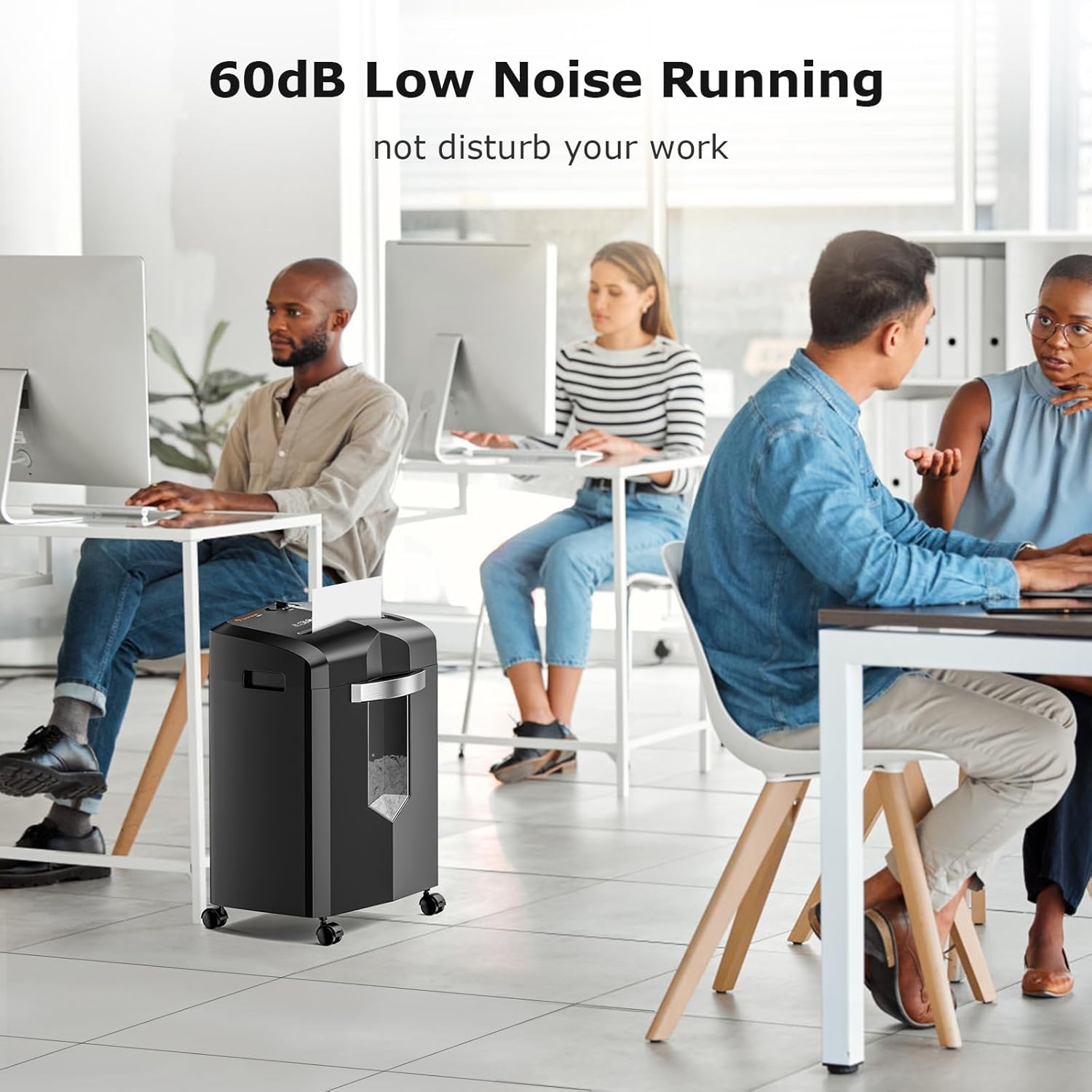 Bonsaii 12-Sheet Micro-Cut Paper Shredder for Home & Office - 60-Minute Run Time, P-4 Security Level - Shreds CDs, Credit Cards, Mail, Staples & Clips - Jam-Proof System with 4.2-Gallon Pullout Bin (Model C266) - Perfect for Secure Document Disposal & Identity Protection