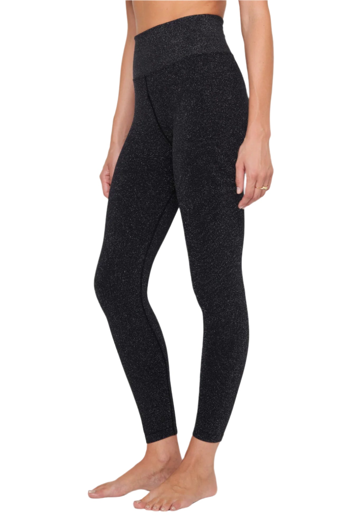 Love Sculpt Shimmer Legging - High Waist Tummy Control Yoga Pants for Women - Shiny Workout Leggings for Gym, Running & Everyday Wear