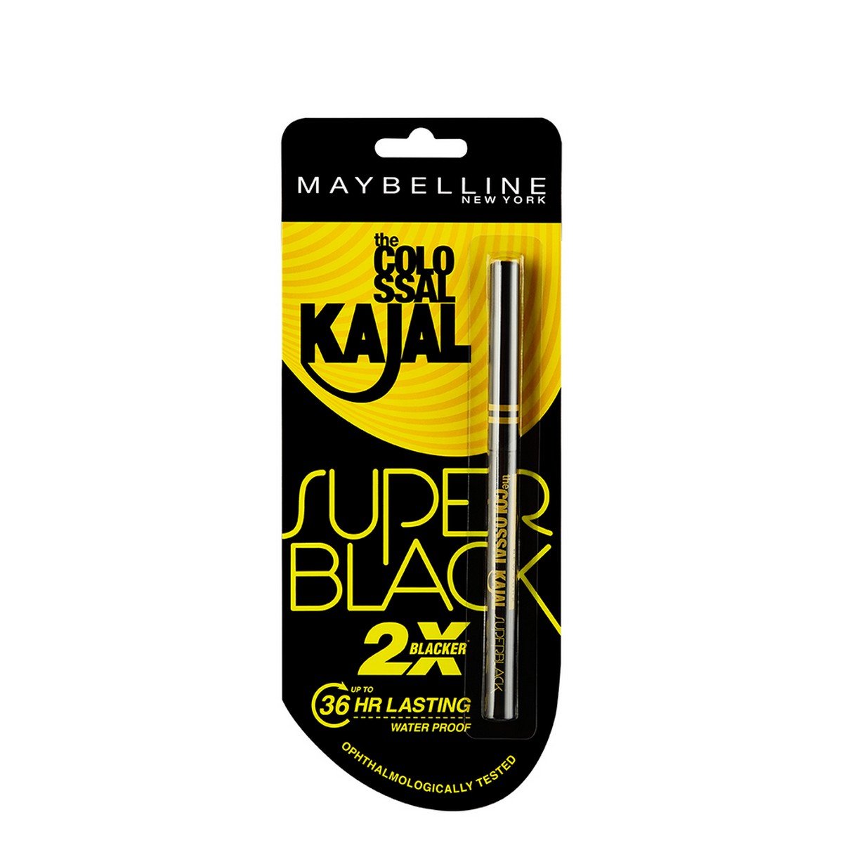 Maybelline New York Lash Sensational Waterproof Mascara & Colossal Kajal Eyeliner Set - Black (10g) & Super Black (0.35g) | Volumizing, Smudge-Proof Makeup Combo for Dramatic Eyes | Perfect for Day to Night Looks, Parties & Special Occasions