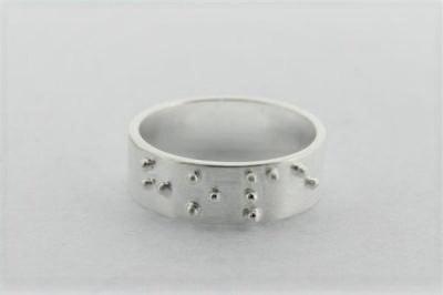 Braille Ring for Hope - Sterling Silver Inspirational Jewelry for Visually Impaired & Blind Awareness - Perfect Gift for Special Occasions & Daily Wear