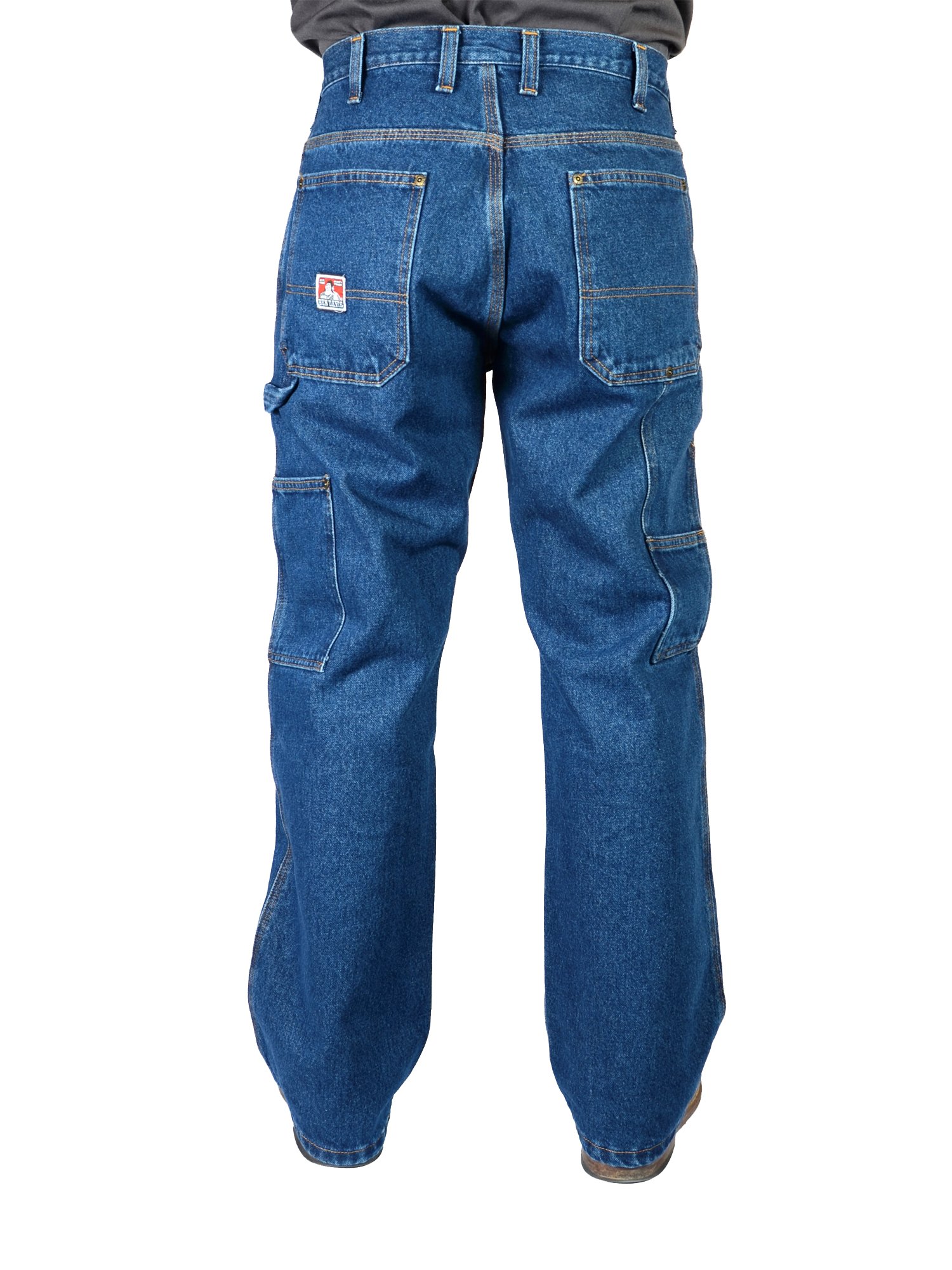 Ben Davis Men's Denim Carpenter Pants - Durable Work Pants for Construction, Carpentry & Outdoor Activities - Heavy Duty Workwear for Professionals & DIY Enthusiasts